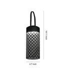 Black Outdoor Pendant Lantern Minimalist Waterproof Portable Light