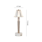 Classic Table Lamp USB Touch Control Iron Body and Acrylic Shade Light