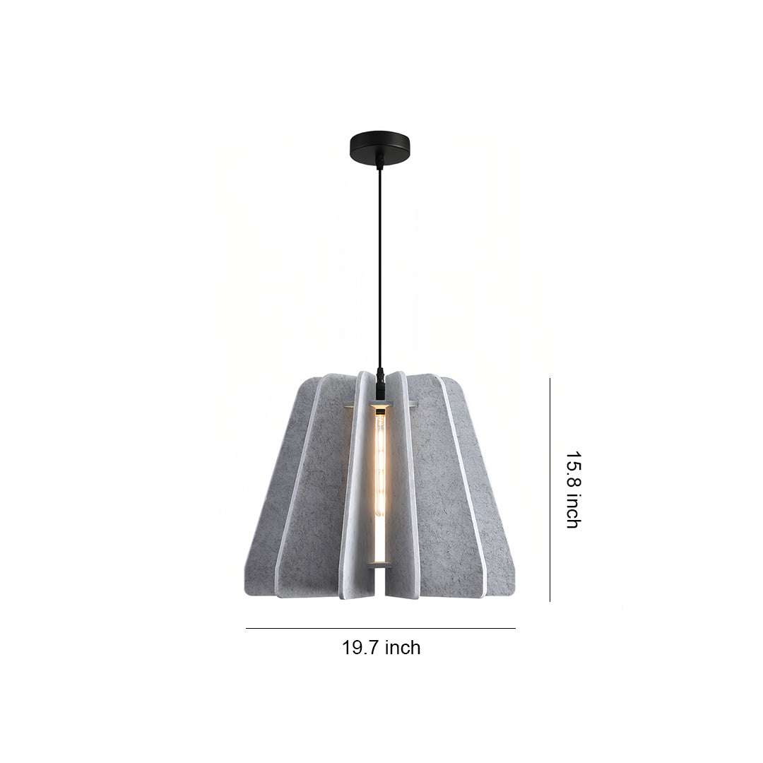 1 Light Single Pendant with Environmental Felt Cloth Ceiling Lights