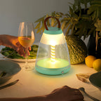 Portable Battery Powered Outdoor Table Lamps Spiral LED Portable Lamp