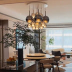 Glass Ball Pendant Light Nordic LED Glass Art Island Light