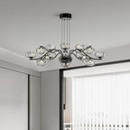 Modern LED Chandelier Full Spectrum Magic Bean Glass Light