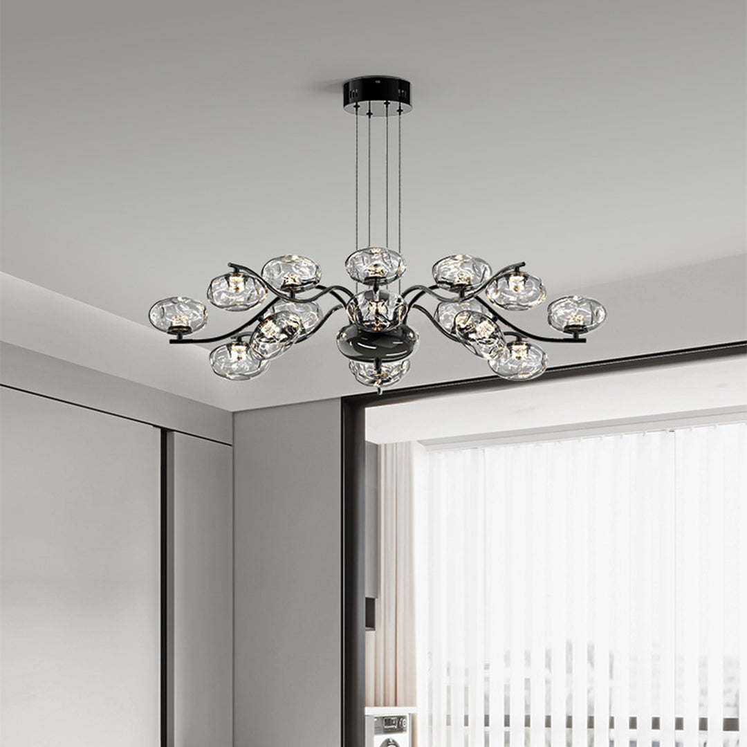 Modern LED Chandelier Full Spectrum Magic Bean Glass Light