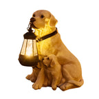 Dog Solar Light Statue Modern Resin Landscape Light
