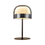 Dome Shape Glass Ambient LED Table Lamp in Chrome