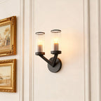 Double Sconce Wall Light Nordic Glass Pure Copper Lamp