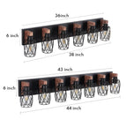 Black Vanity Bathroom Lights Metal Cage Mirror Lamp