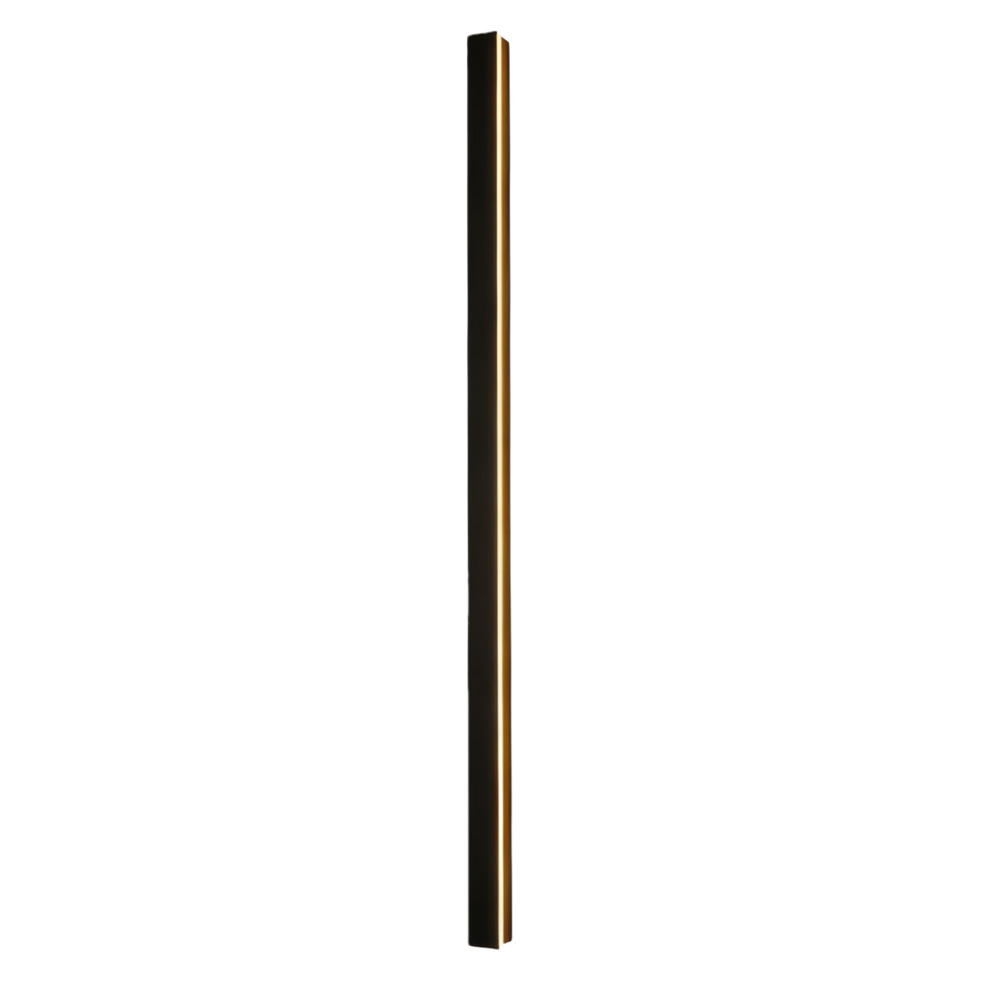 Linear Outdoor Wall Sconce Minimalist LED Black Lamp