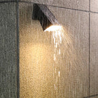 Down Light Wall Sconce Modern LED Waterproof Black Solar Light