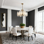 Gold Geometric Chandelier Vintage Artistic Stunning Ceiling Light