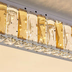 LED Flush Mounted Ceiling Lights Luxury Crystal Lamp