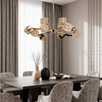 Luxury Chandeliers Crystal Modern Cube Ceiling Light
