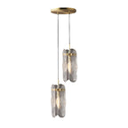 Brass Glass Pendant Light Luxury Adjustable Art Ceiling Lights