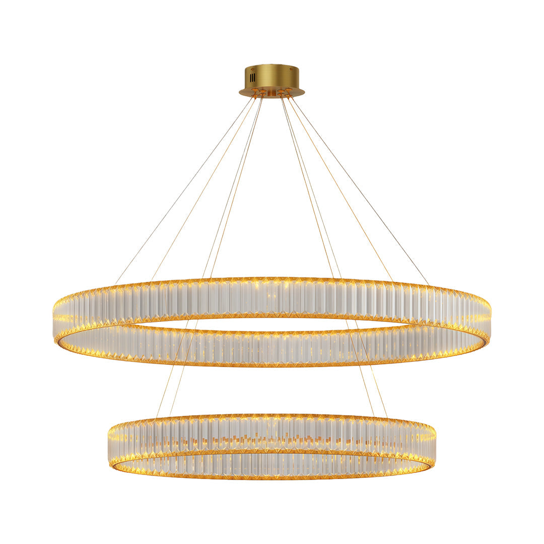 Crystal Round Chandelier American Creative Ceiling Light