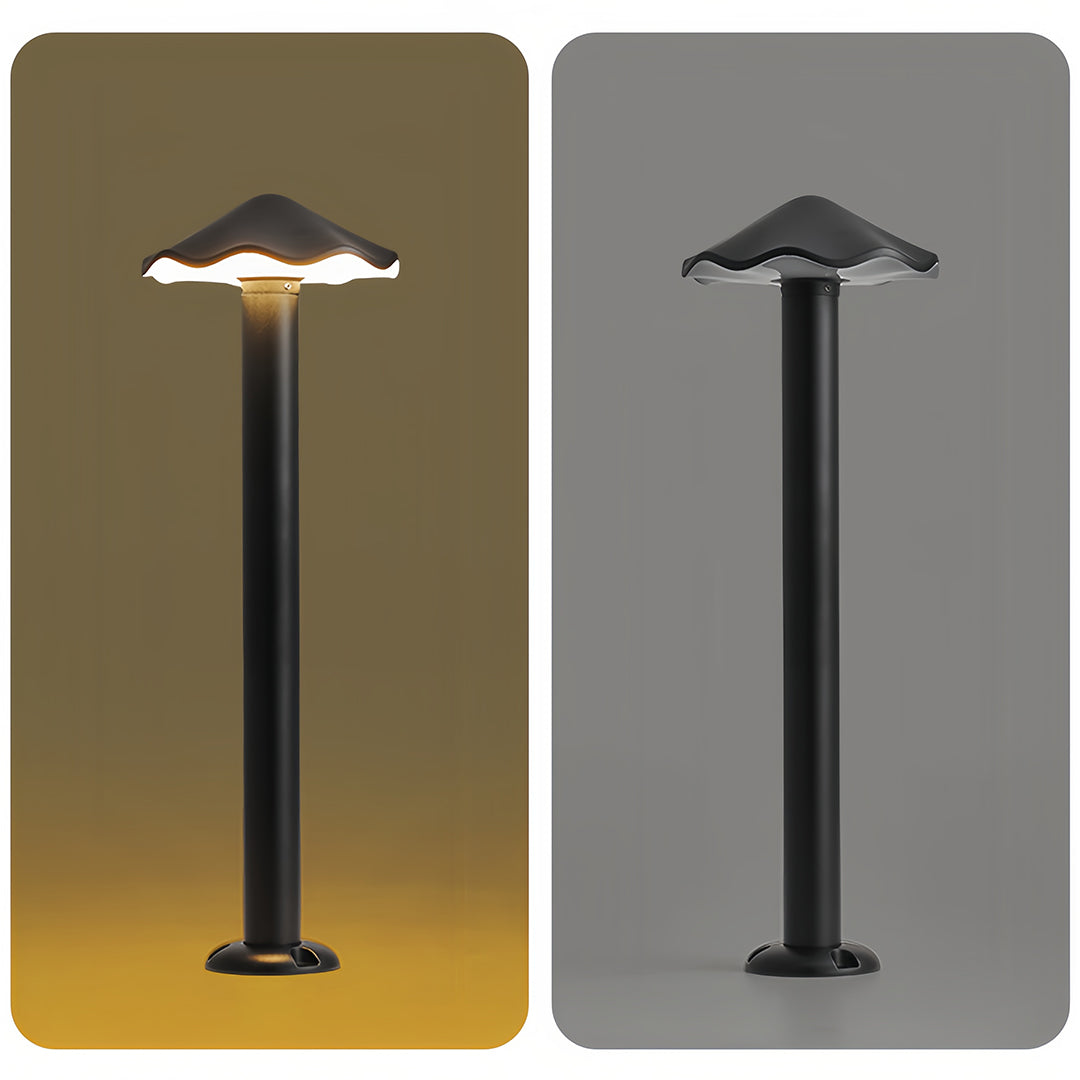 Metal Pathway Lights Stylish Industrial Umbrella Shape Lawn Lights