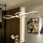 Unique Large Chandeliers Dimmable LED Simple Note Ceiling Light