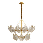 Modern Large Chandeliers Luxury Copper Glass Ceiling Light