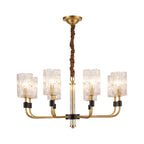 Luxury Chandelier Modern Minimalist Luxury Copper Glass Ceiling Light