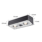 Solar-Powered outdoor square wall lights Waterproof Multi-Color Ambient