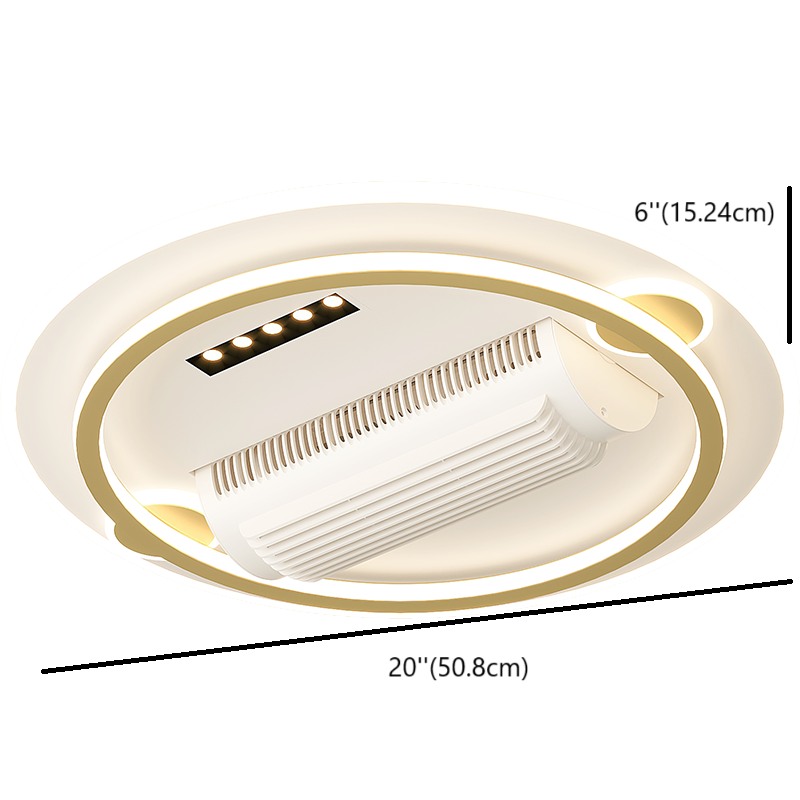 [BF220] BEMFAN 20'' Metal Bladeless Ceiling Fan with LED Light ,Voltage:100V-120V & 220V-240V