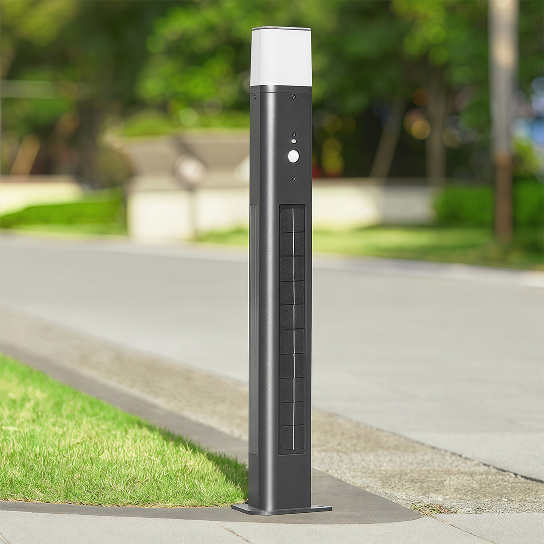 Solar Bollard Lighting Outdoor Garden Aluminum Lamp