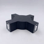 Creative Starlight Decorative LED Waterproof Black Modern Wall Lamp