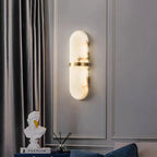 Art Wall Lighting Retro Japanese LED Matel Marble Lamp