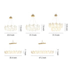 Artistic Glass Chandeliers French Flower Ceiling Lights