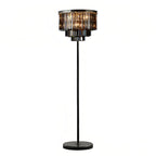 Floor Crystal Lamp American Glamorous Decorative Standing Luxury Light