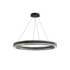 Black Round Chandeliers Italian Minimalist Glass Light