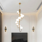 Spiral Globe Chandelier French Elegant Globe Ceiling Lights