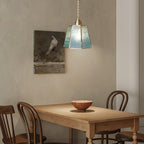 Elegant Brass and Glass Polygonal 4W LED Pendant Light - Adjustable Height