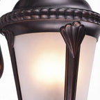 Vintage Outdoor Sconce Black Aluminum Body Waterproof Lamp