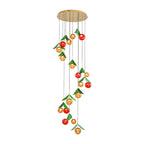 Creative Cherry LED Glass Dome Chandelier Nordic