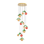 Creative Cherry LED Glass Dome Chandelier Nordic