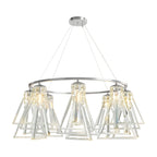 Contemporary Crystal Chandelier Minimalist Ceiling Light
