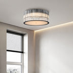 Modern Minimalist Crystal Flush Mount