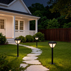 Solar Bollard Path Lights LED Outdoor Landscape Stake Light