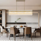 Glass Lamp Shade Chandelier Luxury Iron Ceiling Light
