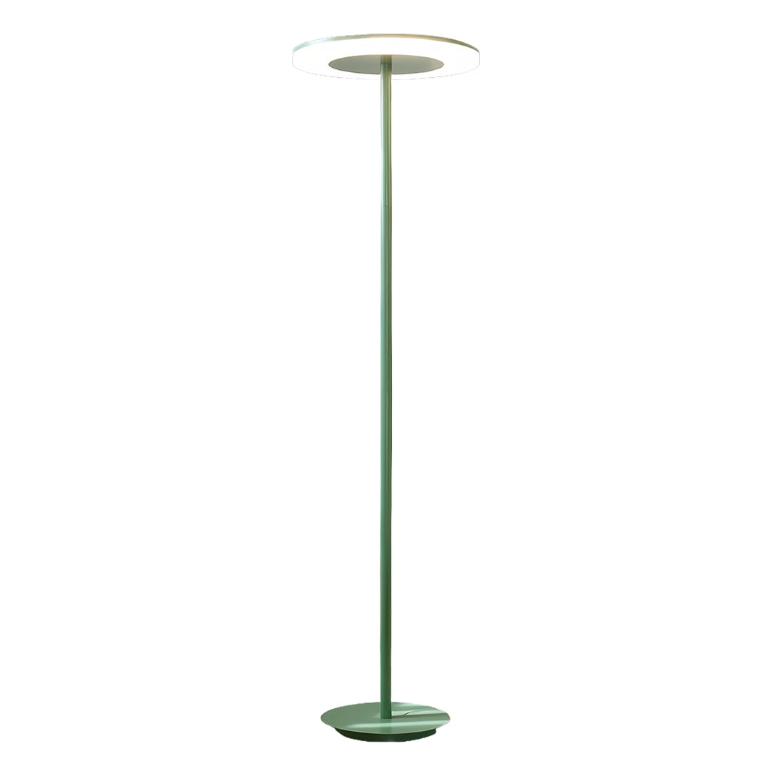Colored Floor Lamp Modern Macaron Round Head Dimmable Standing Lamp