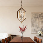 Brown Pendant Lights Rustic with an Open Frame Charming Ceiling Light