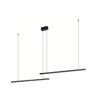 Double Hanging Pendant Lights Minimalist Black Linear Ceiling Light