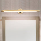 Elegant Linear Gold/Black LED Vanity Light for Bathroom - Vintage Style