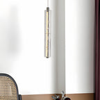 Modern Crystal Pendant Light Minimalist Linear Ceiling Light