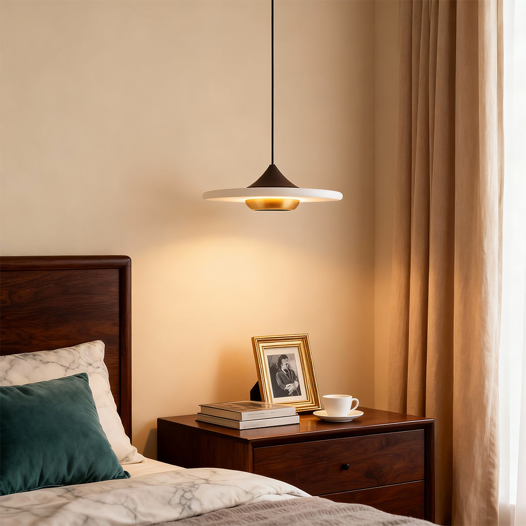 Modern LED Pendant Lights Minimalist Marble UFO Ceiling Light