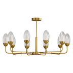 Modern Minimalist Chandelier Full Copper Luxury Ceiling Light