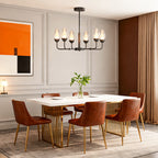 Modern Minimalist Chandelier Full Copper Luxury Ceiling Light