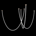 Neon Pendant Light Artistic Soft LED Linear Sceiling lights