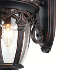 Unique Outdoor Sconce Decorative Waterproof Black Aluminum Lamp