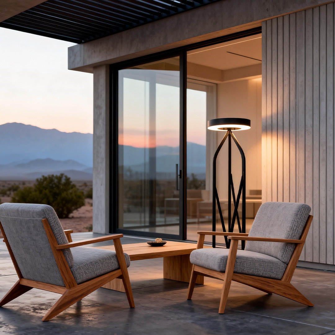 Outdoor Patio Floor Lamps LED Vintage Landscape Minimalist Lamp